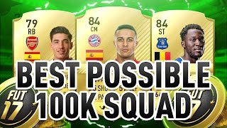 Best Possible 100k Squad  FIFA 17 [upl. by Miculek]