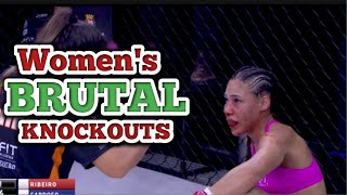 Womens Brutal Knockouts in MMA amp Boxing  2024 [upl. by Aznarepse]