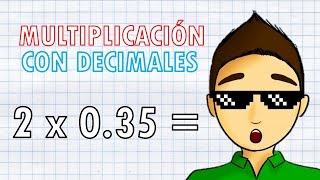 MULTIPLICACIÓN CON DECIMALES [upl. by Clio652]