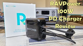 RAVPower 100W GaN 2 Port USBC Wall Charger Review [upl. by Sukramaj372]