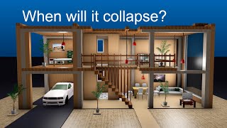 Earthquake Intensity Comparison  3D Apartment Simulation Southern California [upl. by Nerta]