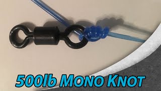 How To Tie a 500lb Heavy Mono Knot  Great For Shark Fishing [upl. by Huxham]