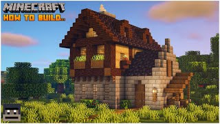 Minecraft Medieval House Tutorial [upl. by Alick]