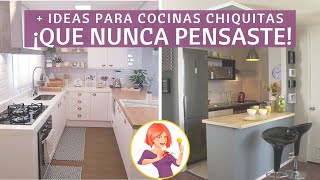 11 IDEAS PARA UNA COCINA CHIQUITA DE ENSUEÑO EN CASA ¡UNA IDEA MÁS INGENIOSA QUE LA OTRA [upl. by Yetnom]