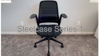 Midrange ergonomic office chair Steelcase Series 1 plus comparison with Staples Hyken [upl. by Halyk424]