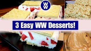 3 Quick and Easy WW Desserts Weight Watchers  Low Point Desserts [upl. by Airamana]