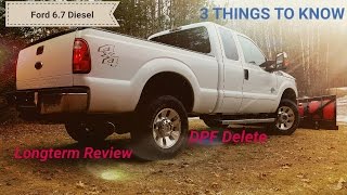 Ford 67 Powerstroke DPF Delete LONGTERM REVIEW [upl. by Pollerd]