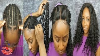 3 PART LACE CLOSURE SEW IN NO LEAVE OUT TUTORIAL  FT NVMYHAIRBOUTIQUE [upl. by Inahs]