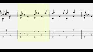 The Beatles Nowhere Man with full tablaturesheet music for solo fingerstyle guitar [upl. by Morlee326]