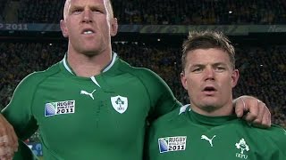 Ireland sing Irelands Call at Rugby World Cup 2011 [upl. by Johanna60]