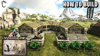 Ark Deinonychus Stable  How To Build [upl. by Lecram]