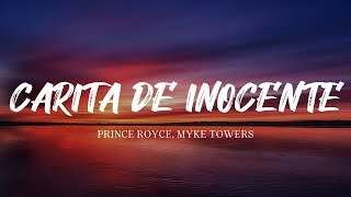 Prince Royce  Carita de Inocente Remix Myke Towers Letra [upl. by Gaye]