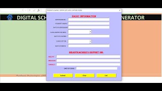 SCHOOL LEAVING CERTIFICATE APP IN EXCELVBA [upl. by Gerri135]