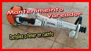 MANTENIMIENTO BÁSICO VAREADOR DE GANCHO STIHL para la recolección de aceituna [upl. by Demona]