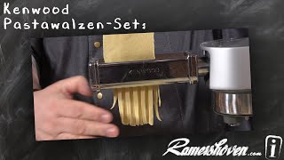 Kenwood Pastawalzen MAX980ME Set mit Lasagnewalze Fettuccinewalze und Spaghettiwalze [upl. by Htrowslle]