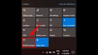 How to Connect PC Internet to Mobile via HotSpot WIFI 2019 [upl. by Strohben]