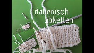 ABKETTEN beim Stricken  RECHTS I KatisWeltTV [upl. by Zoa]