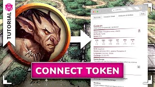 Connecting Tokens to Character Sheets  Roll20 Tutorial [upl. by Aneehsirk]