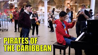 When I Play Pirates of the Caribbean on a Public Piano  Cole Lam [upl. by Ahsaek]