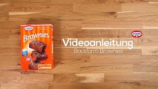 Videoanleitung Backform Brownies [upl. by Yentroc]