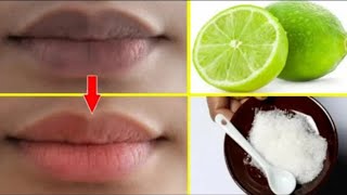 Cómo conseguir labios rosados en 3 minutos ACLARA los labios oscuros de forma natural en casa [upl. by Tarsus221]