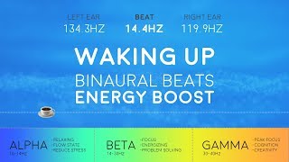 WAKING UP Powerful Binaural Beats ☕ Morning Energy Boost [upl. by Liddy]