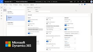 Master planning setup wizard in Dynamics 365 Supply Chain Management [upl. by Drofnats]