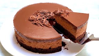 chocolate mousse cake recipe l Chocolate mousse cake [upl. by Gnut]