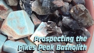 Colorado Pikes Peak Batholith Blue Amazonite and Smoky Quartz Crystals [upl. by Daht]