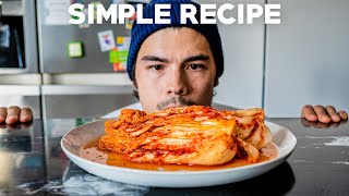 Easiest Homemade Kimchi and Kimchi Fried Rice Recipe [upl. by Furie]