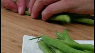 Cooking Tips  How to Clean Green Beans [upl. by Yelruc380]