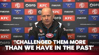 Hinkley praises fast start against Bulldogs  Port Adelaide Press Conference [upl. by Glovsky]