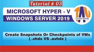 How To Create Delete Checkpoints OR Snapshots in Hyper V Windows Server 2019 HYPER V TUTORIAL 03 [upl. by Florina909]