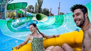 Waterslides at Aqualand Fréjus in France 🇫🇷 [upl. by Rodd]