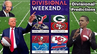 US Presidents Predict the 2024 NFL Playoffs  Divisional Round [upl. by Talyah]