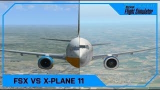 Microsoft Flight Simulator X vs XPlane 11 Vanilla No mods [upl. by Mutz]