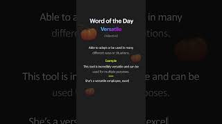 what is the meaning of Versatile  Word of the Day english wordoftheday englishlanguage [upl. by Janot]