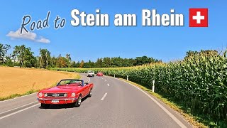 Summer Road Trip to Stein am Rhein 🇨🇭 Driving in Switzerland 4K [upl. by Ydnolem]