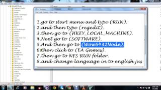 How to change language in NFS RUN pc gameVERY EASY [upl. by Aynotak381]