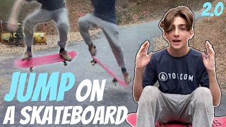 How to jump on a skateboard 20 [upl. by Jeralee]