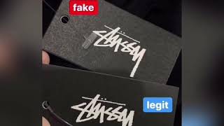 COMPARE STUSSY FAKE stussy fake legit [upl. by Yesrod743]