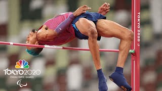 Roderick Townsend sets high jump WORLD RECORD en route to Paralympic gold  NBC Sports [upl. by Newsom717]