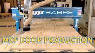 MDF Door Production on a ShopSabre CNC [upl. by Bradlee]