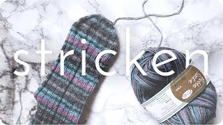 STRICKEN  Socken  Der Maschenstich [upl. by Florence]