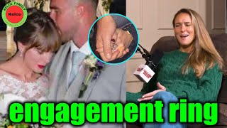 Kylie kelce gets excited when talking about Taylor Swift amp Travis kelces engagement ring [upl. by Hills682]