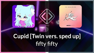 Beat Saber  EJ  fifty fifty  Cupid Twin vers sped up Easy SS 1  SS 9978 [upl. by Maurise277]