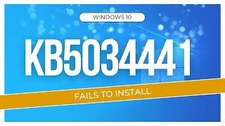 How to fix Windows 10 KB5034441 Fails to Install  Causes Major Issues [upl. by Eitac]