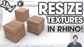 How to RESIZE AND REPOSITION Textures in Rhino Easy Tutorial [upl. by Lavinie112]