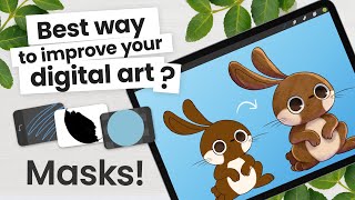 How To Use Layer Clipping Mask Alpha Lock amp Layer Mask •  Cheat Sheet • Procreate Tutorial [upl. by Ulla]