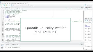 quantile causality in panel data in R [upl. by Essilevi912]